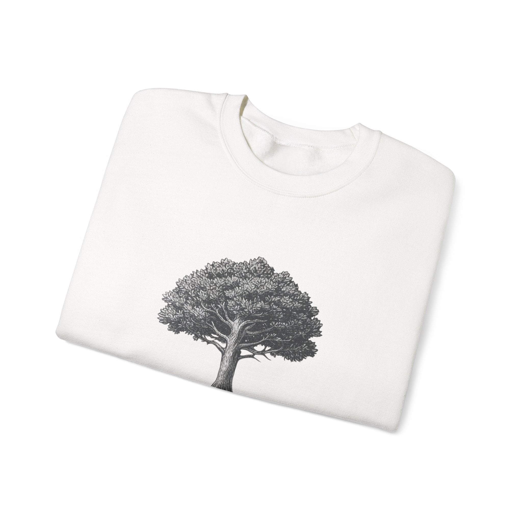 Crewneck Sweatshirt — Vintage Tree Front with "Epstein didn’t kill himself" Search-Result Back