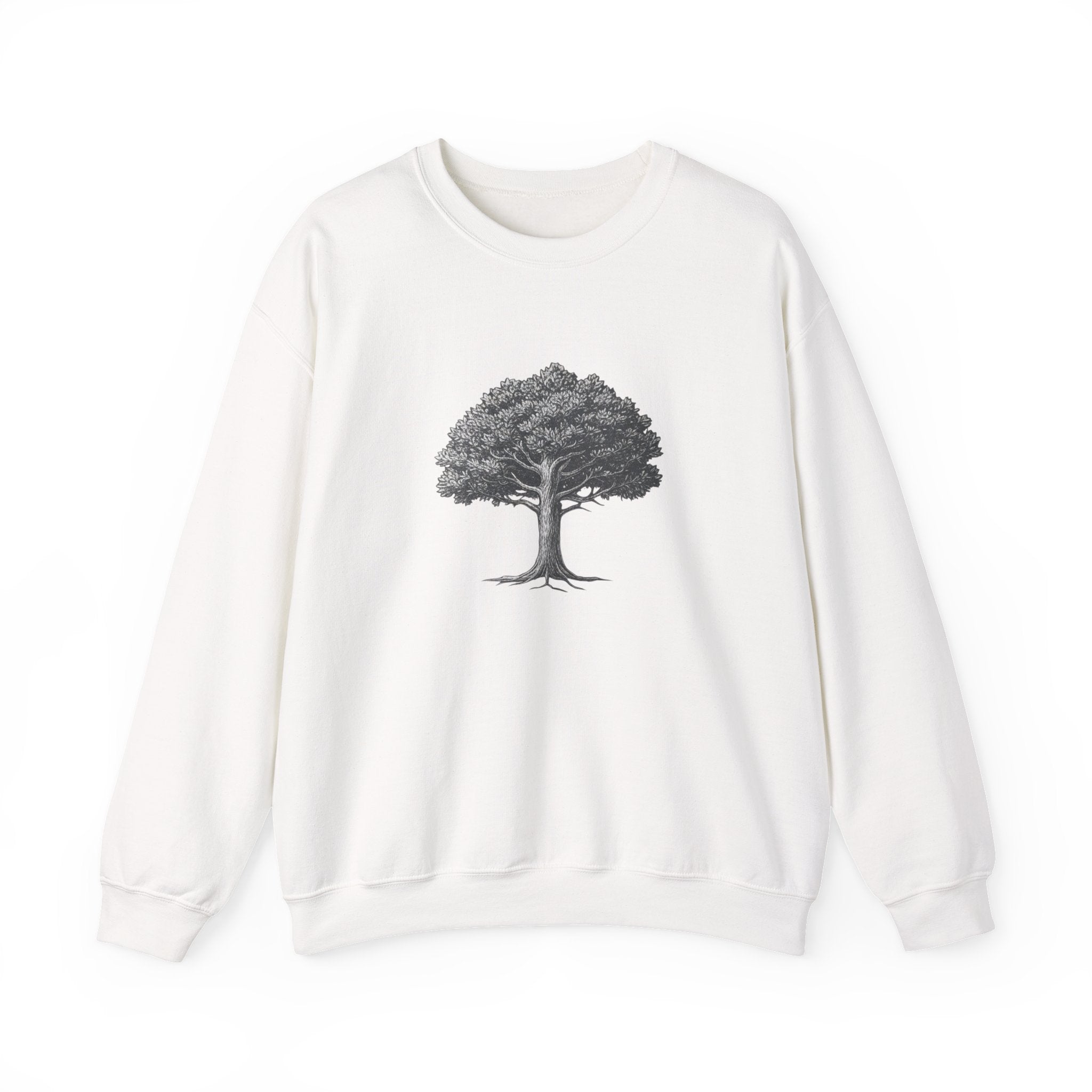 Crewneck Sweatshirt — Vintage Tree Front with "Epstein didn’t kill himself" Search-Result Back