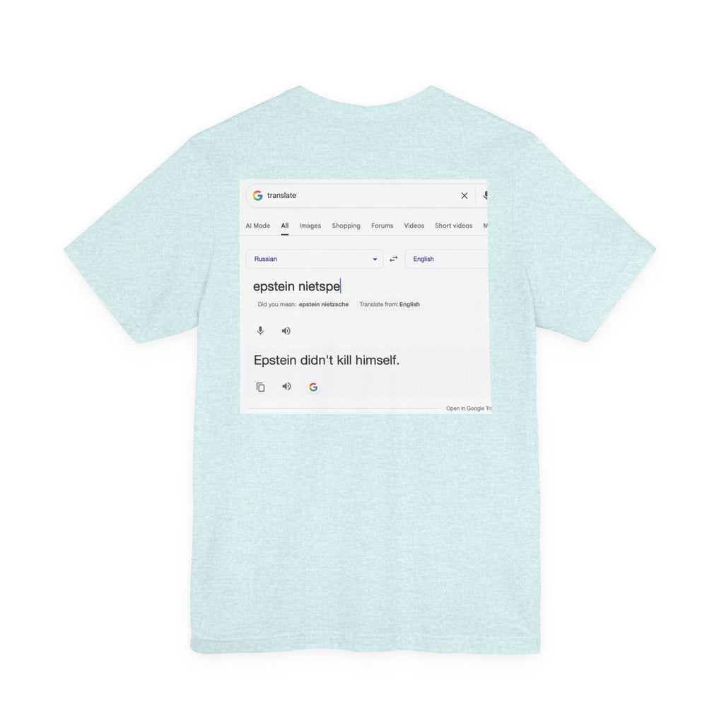 Unisex Jersey Short Sleeve Tee (Nietspe)