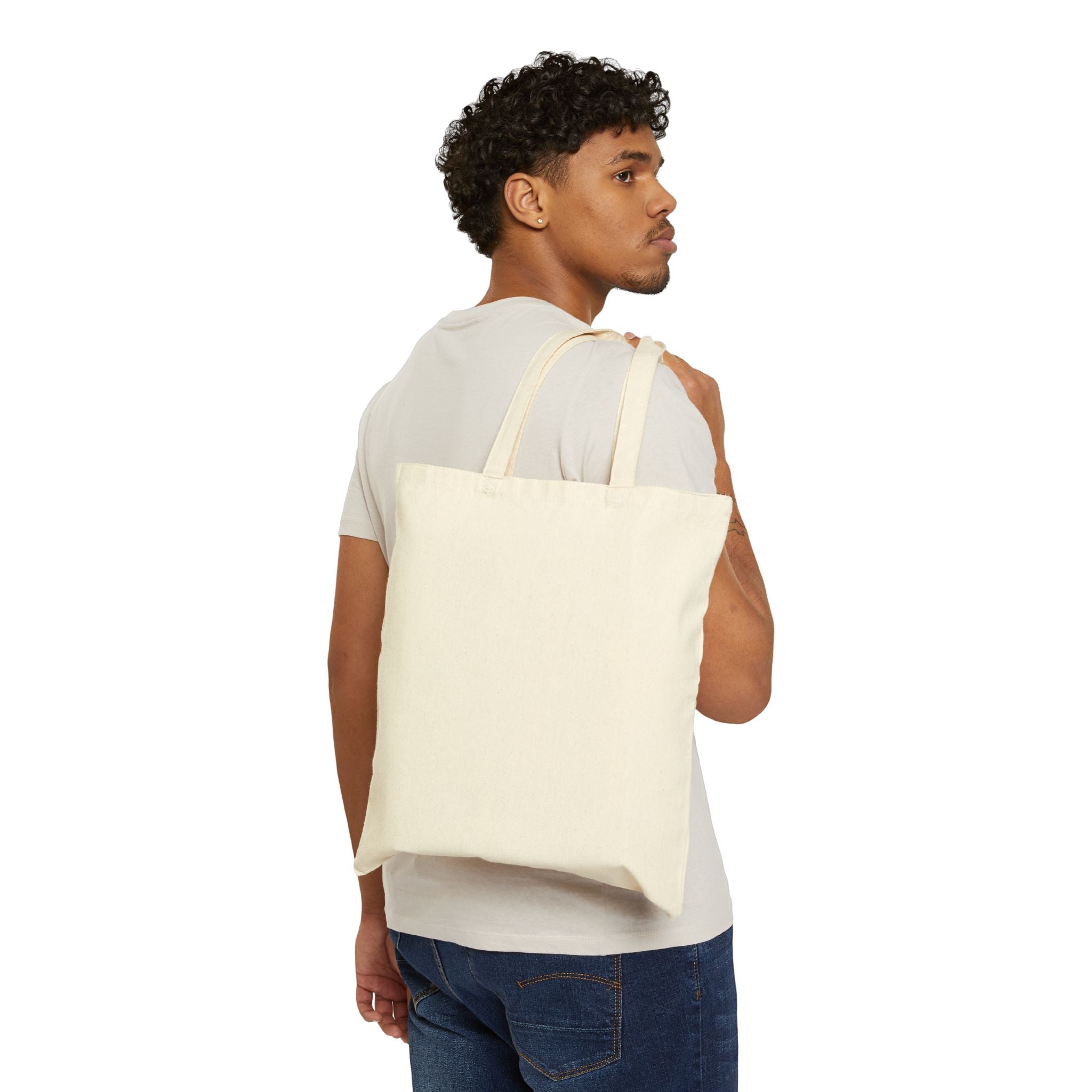 Canvas Tote Bag — Vintage Oak Tree Illustration Eco Shopper
